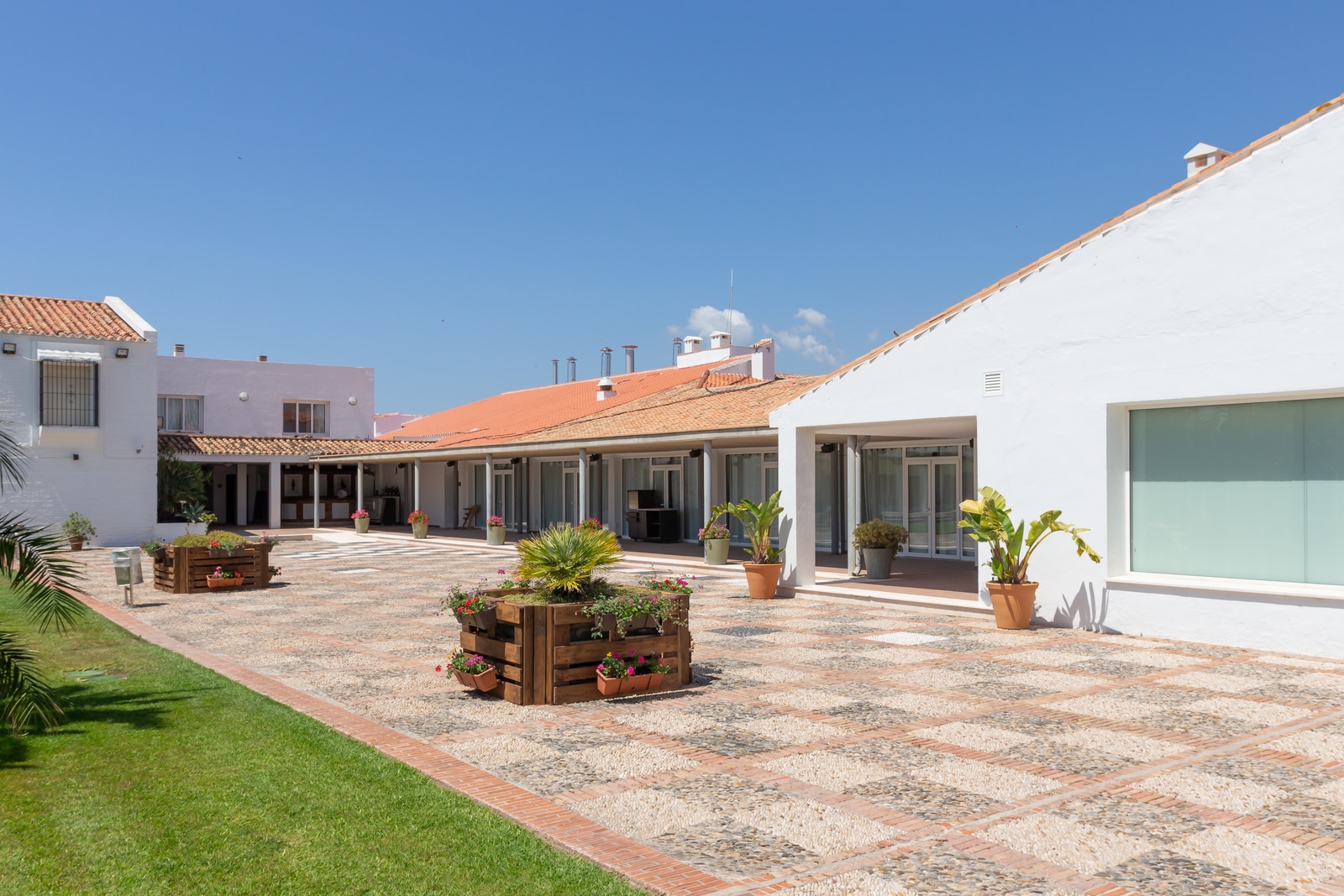 Vista exterior ampliada del parador Málaga golf