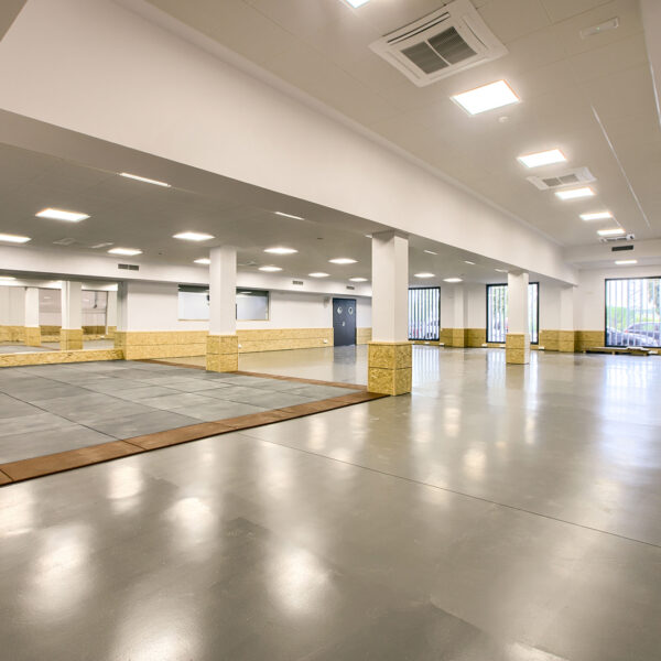Sala de ejercicio del Centro Deportivo de la Facultad de INEF de la Universidad Politécnica de Madrid