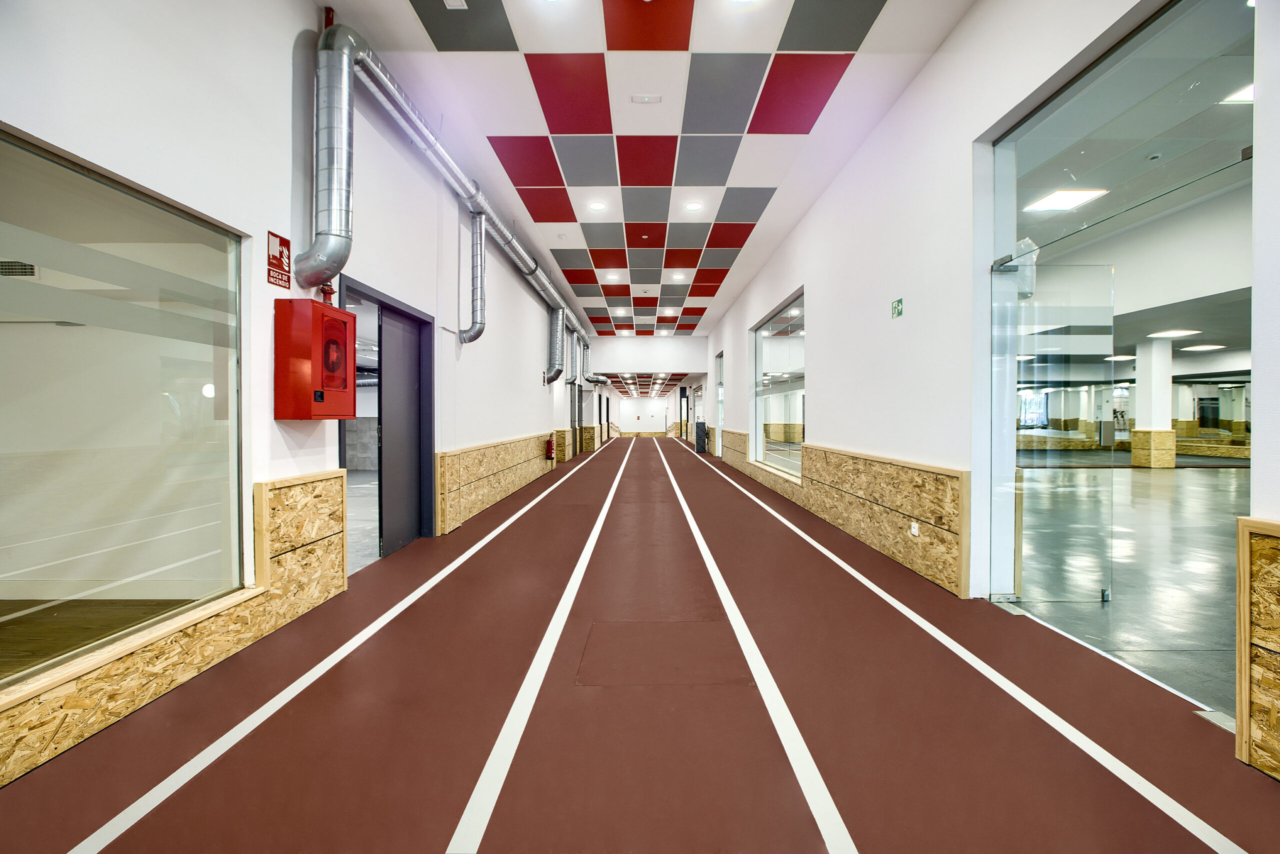 Pista de atletismo del centro deportivo de la facultad de INEF de la UPM