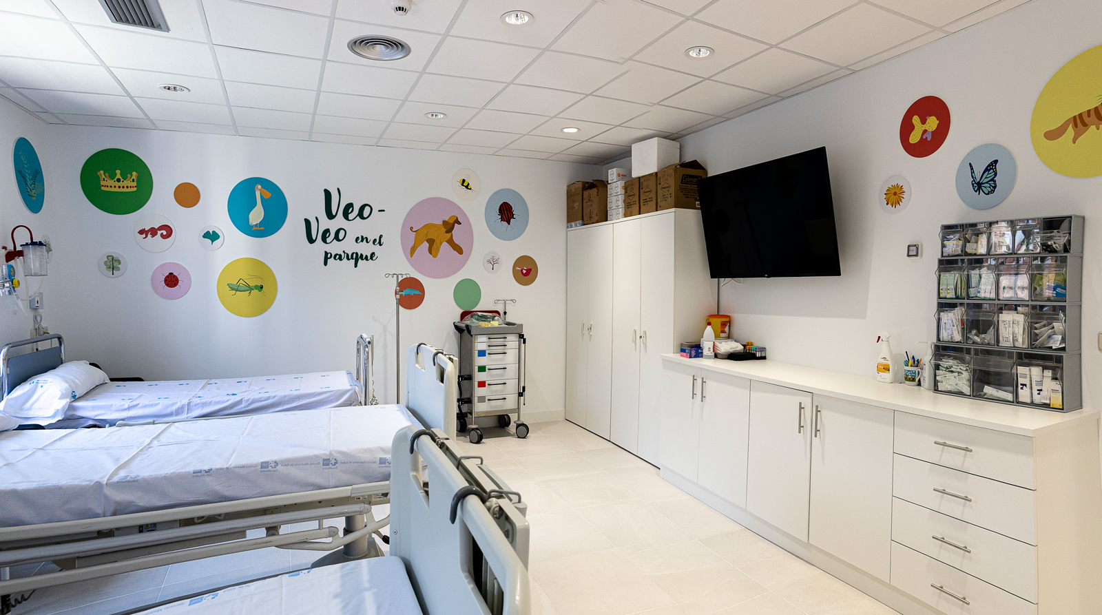 Sala del ala San Vicente del Hospital Universitario Niño Jesús de Madrid