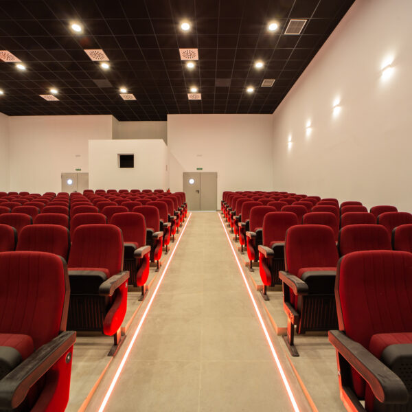 Vista del salón principal del Teatro-Salón de actos polivalentes de La Roda de Andalucía