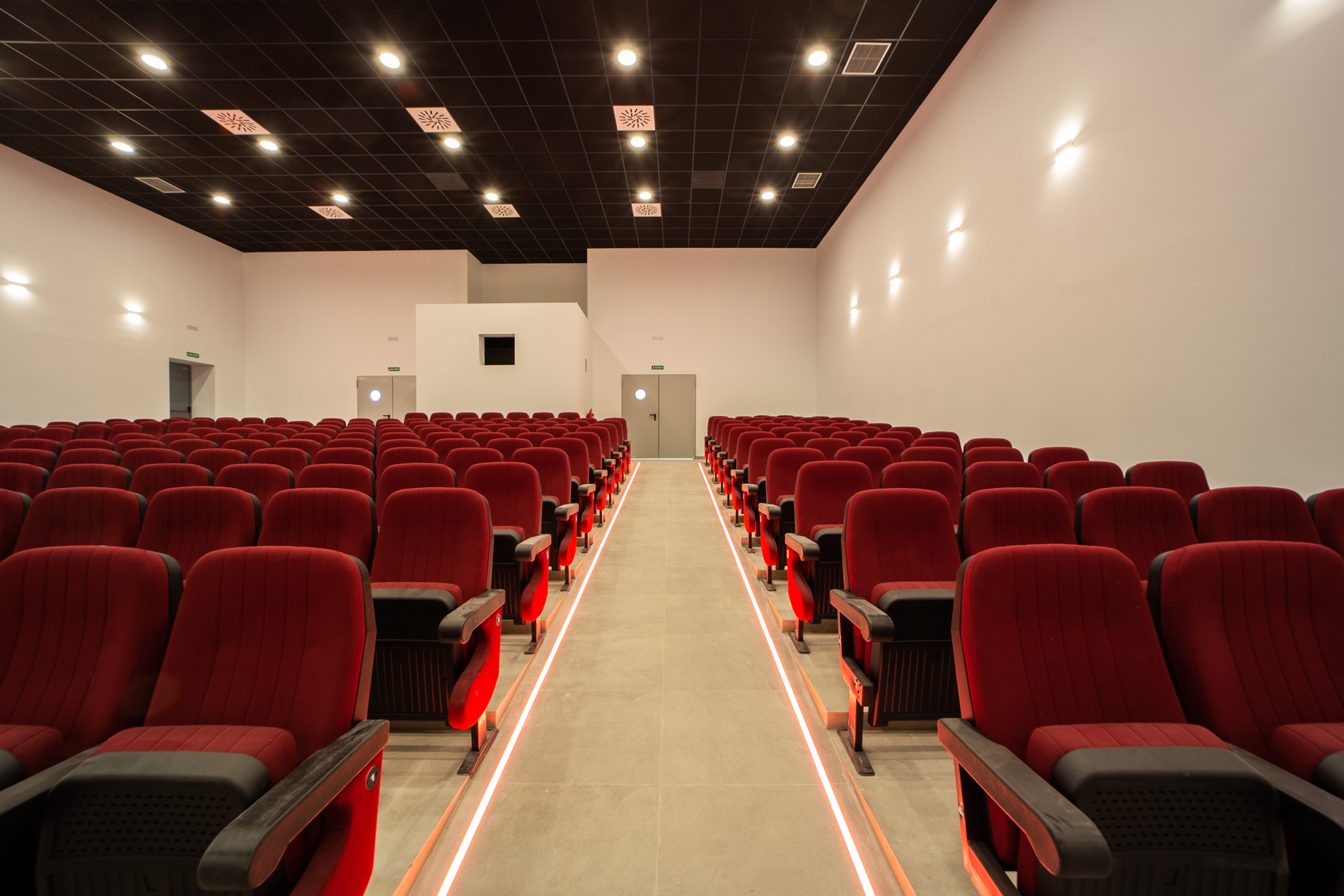 Vista del salón principal del Teatro-Salón de actos polivalentes de La Roda de Andalucía