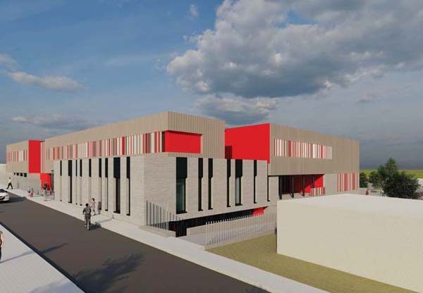 Render del Colegio Rural Agrupado de Aldeatejada