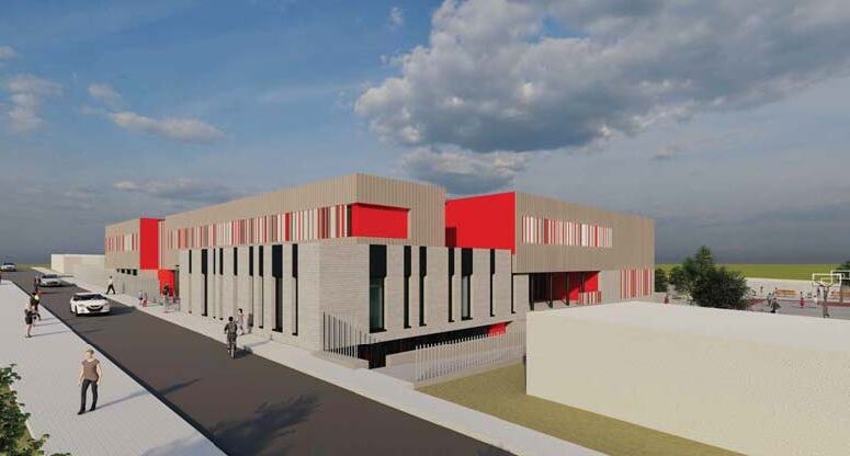 Render del Colegio Rural Agrupado de Aldeatejada