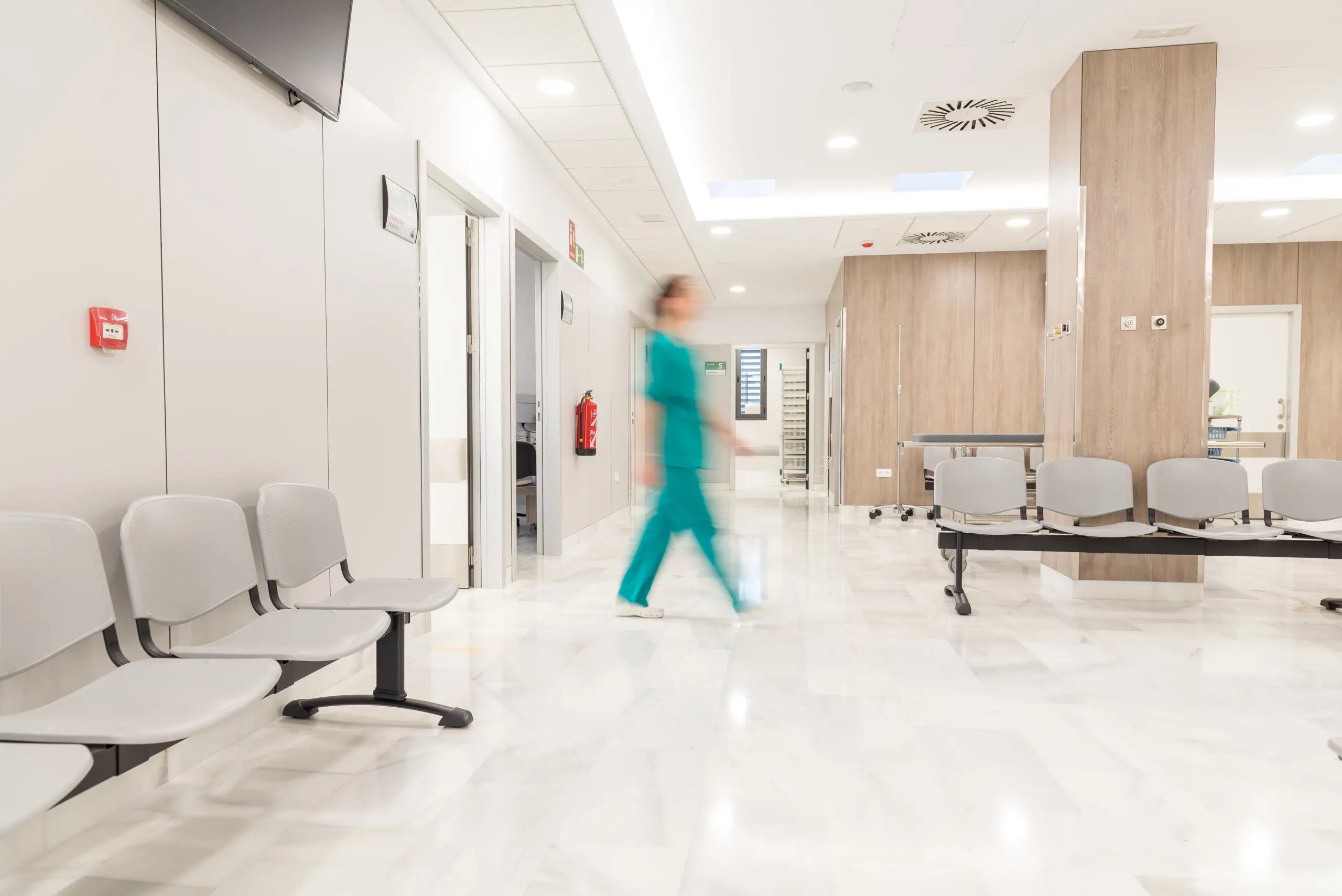 Sala de admisiones de las urgencias del Hospital de Pozoblanco