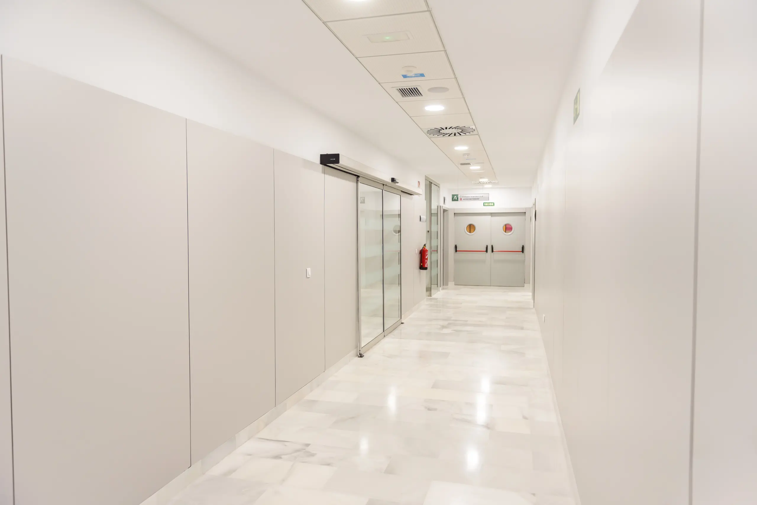 Pasillo de las urgencias del Hospital de Pozoblanco