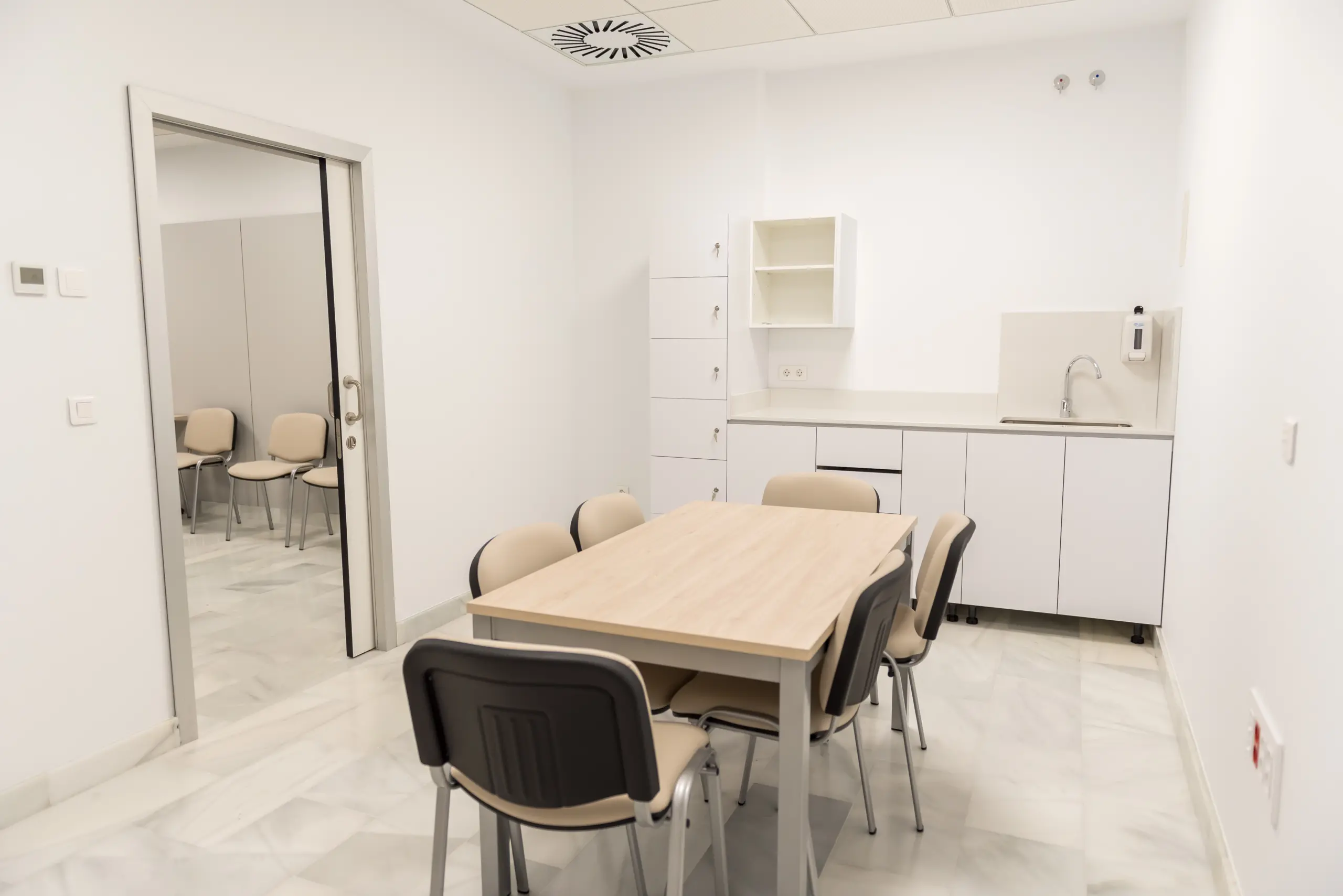 Sala de descanso de enfermería del Hospital de Pozoblanco