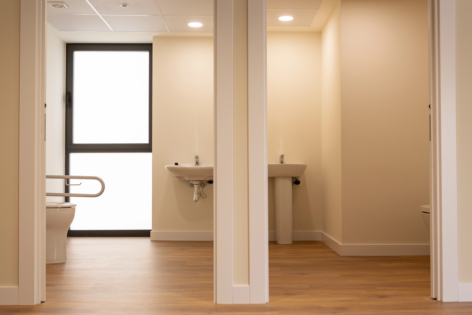 Trabajos de saneamiento realizados por Vivendio Grupo Aconser en la obra de un edificio público en Torrelodones