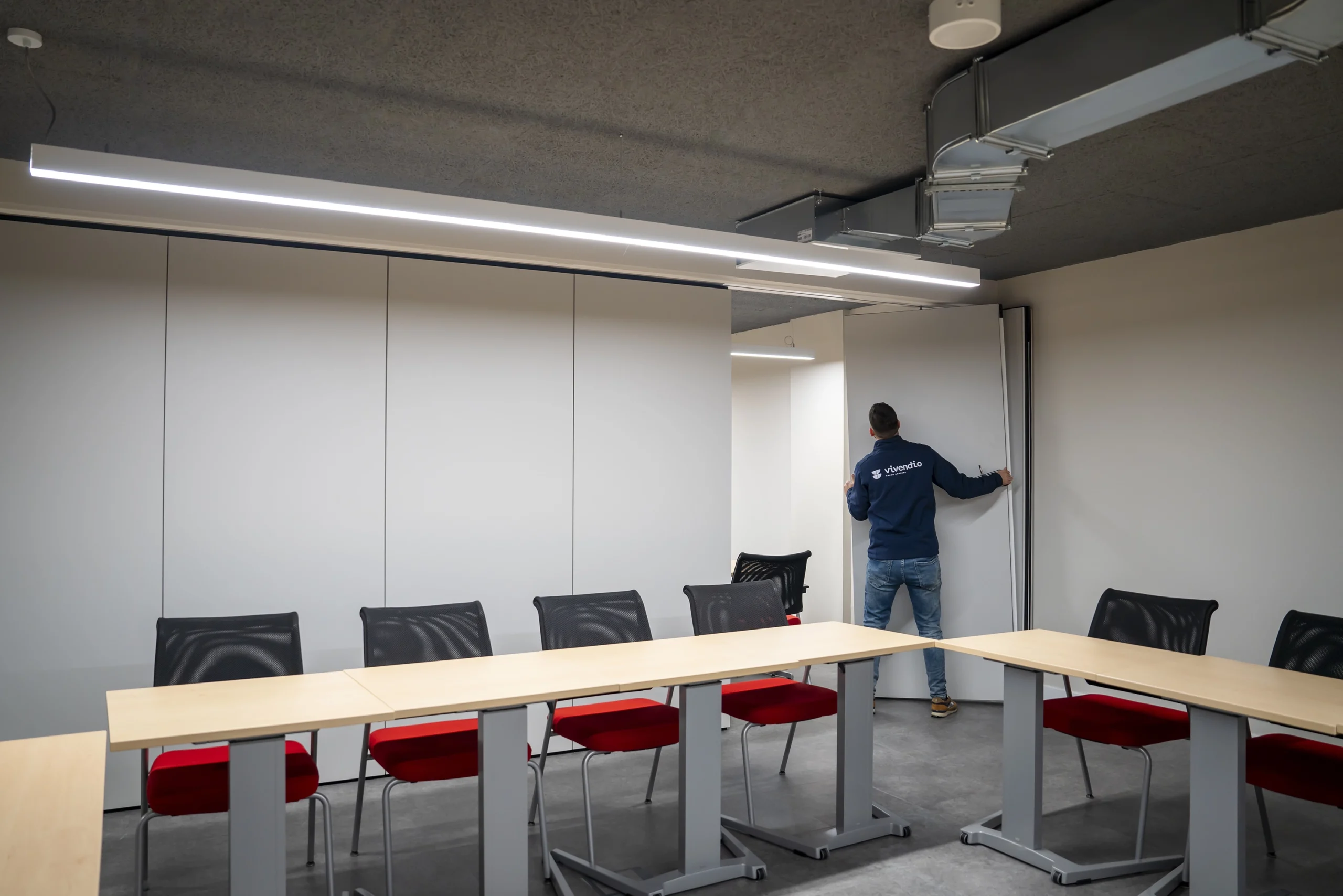 Sala realizada por Vivendio para el edificio de ISDEFE en Madrid